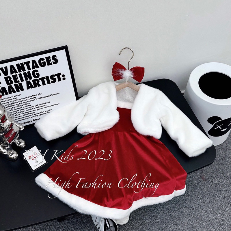 Set váy kèm áo khoác cho be