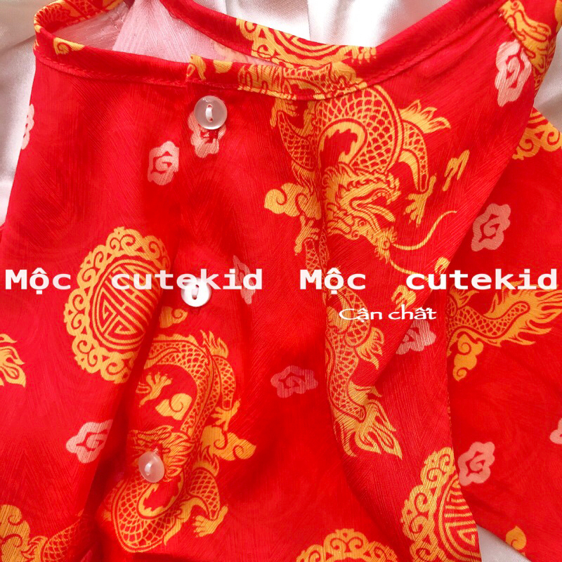 Bà ba GẤM RỒNG TẾT cho bé trai  bộ quần áo cho bé đi chơi Lễ Hội, đi chơi LỄ TẾT