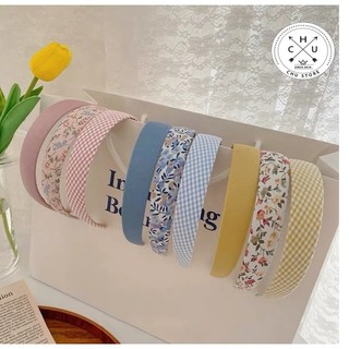 Bờm tóc vải bản to, băng đô cài tóc phong cách vintage hàn quốc tiểu thư nhiều màu kt10