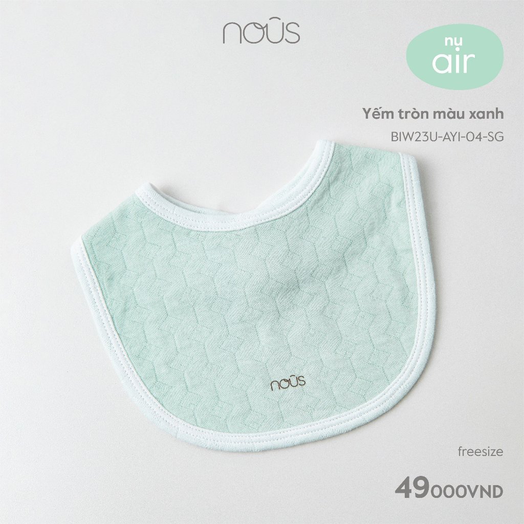 Yếm sơ sinh vải xô siêu bền đủ màu, đủ họa tiết - Nous Bình Dương - Bipbipstore