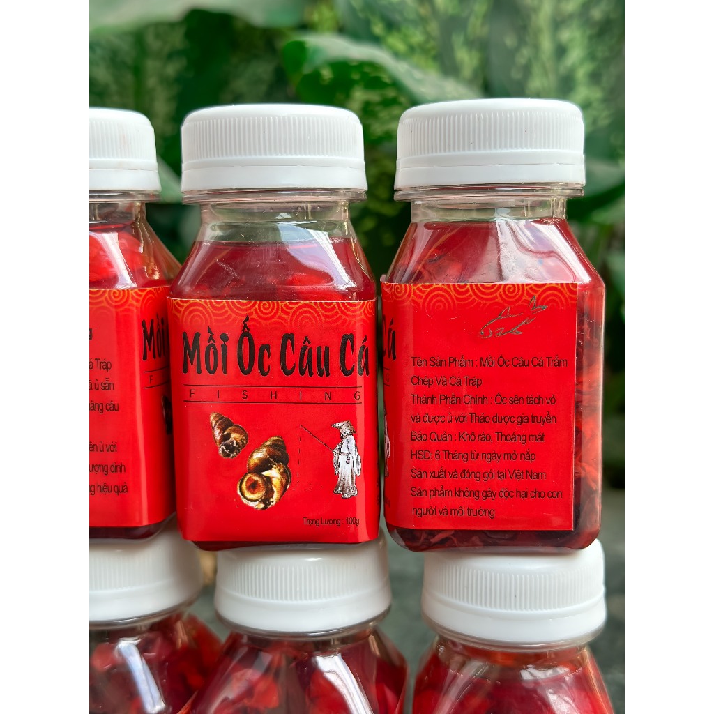 Mồi ốc Lão Ngư Câu Cá Trắm Đen & Cá Chép, Cá Tráp ,Ốc Ủ Thảo Dược Sẵn Tiện Lợi Hiệu Quả Dành Cho Anh Em Câu Đài.