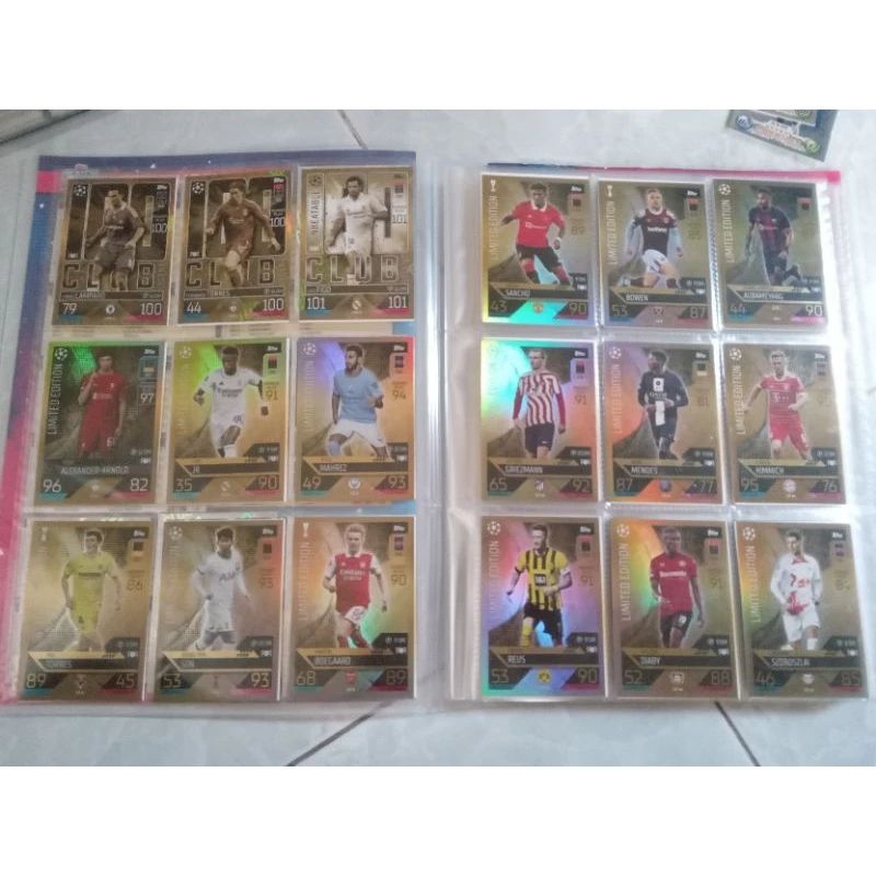 Thẻ cầu thủ match attax Black Edge Edition