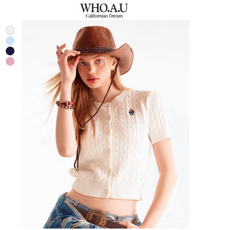 Áo candigan len cộc Whoau gấu_đủ bill