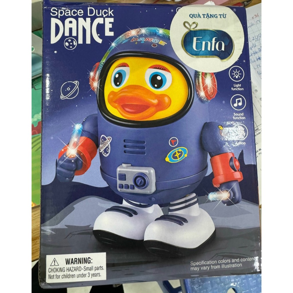 Đồ chơi Chú vịt phi hành gia nhảy múa vui nhộn theo nhạc Space Duck Dance