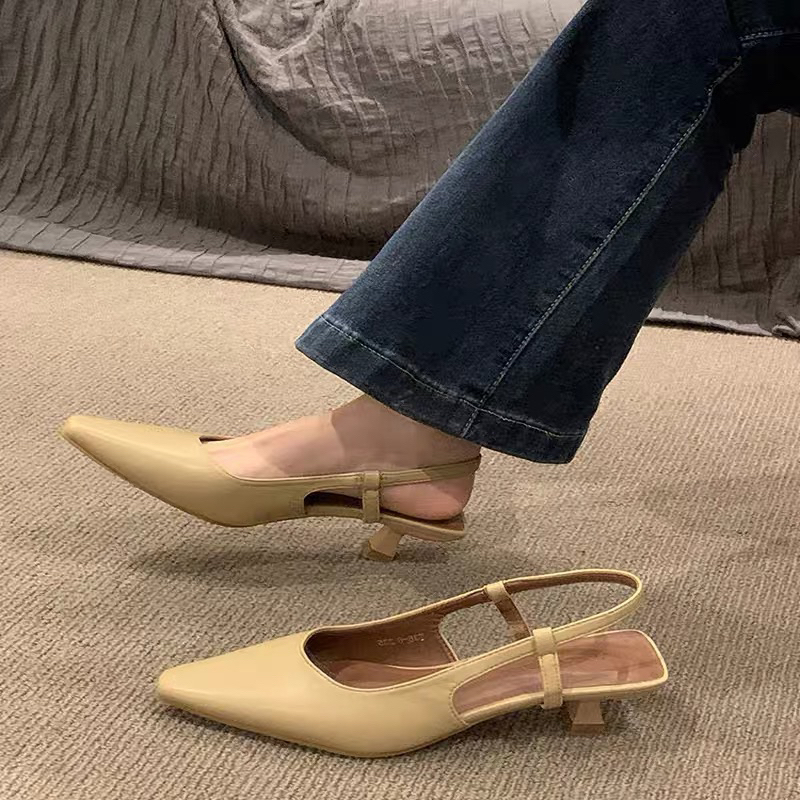 Giày slingback OSHO, chất da bò cao cấp, êm chân