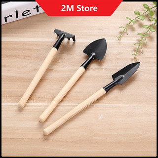 Bộ Cuốc Xẻng Mini 3 Món Trồng Cây Cảnh, Làm Vườn, Trồng Rau, Chăm Sóc Cây Cảnh Bonsai - Xương Rồng