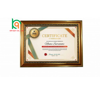 Khung ảnh a4 khung giấy khen đẹp chất lượng Loại 1 kích thước 21x30cm. Khung bằng khen mã 3707 - Khung tranh Kim Quy