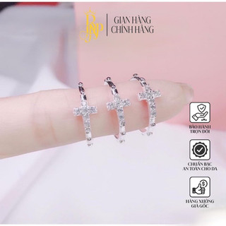  Nhẫn Bạc Thánh giá BNP đính đá,Bạc Ta 