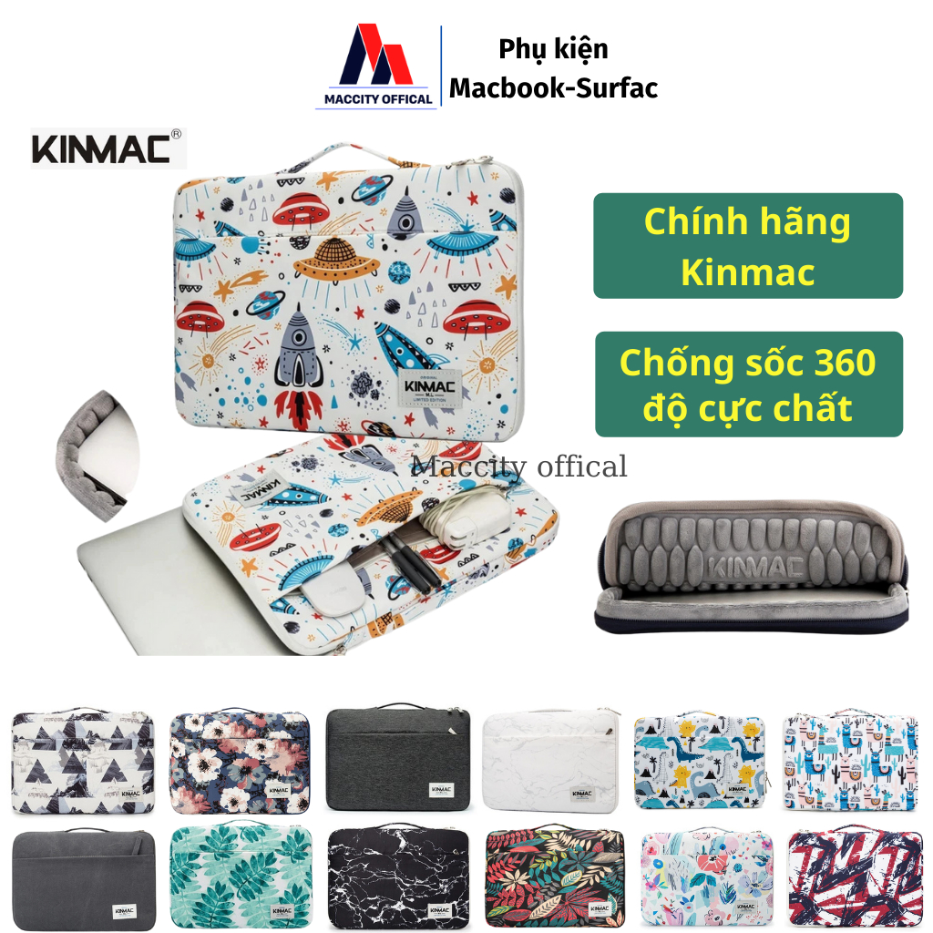  Túi chống sốc laptop, macbook 360 độ thời trang, tiện lợi KINMAC - KM01