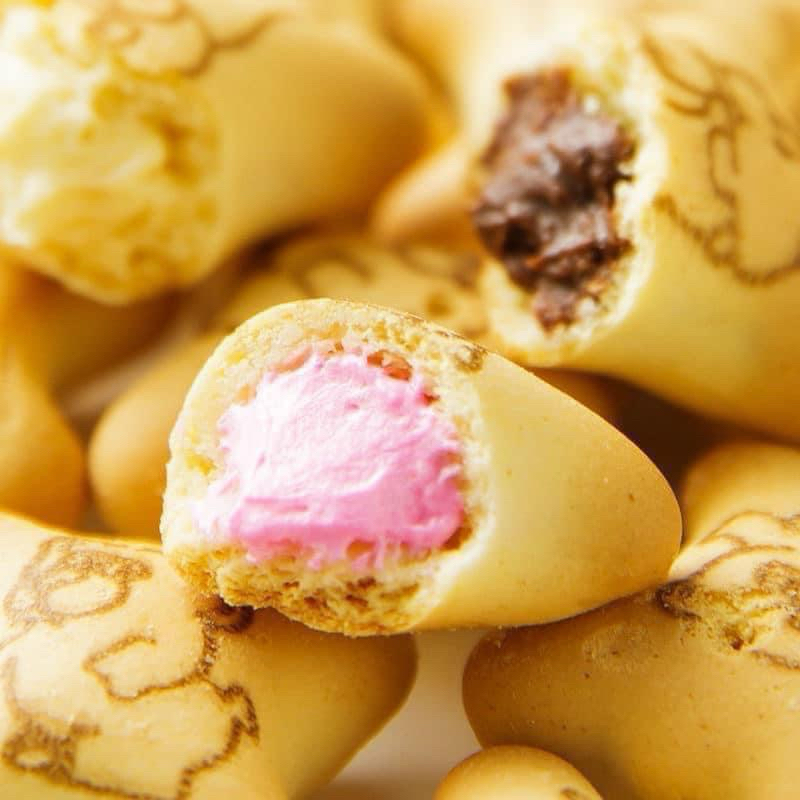 THÙNG 500G BÁNH GẤU NHÂN KEM 4 VỊ