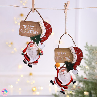 Bảng Gỗ Treo Giáng Sinh - Phụ Kiện Treo Trang Trí Giáng Sinh Merry Christmas Phong Cách Retro