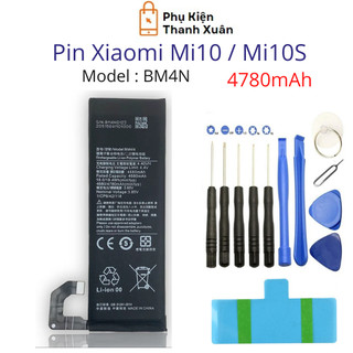  Pin zin Xiaomi Mi10   Mi10S BM4N 4780mAh | Hàng Nhập Khẩu | Tặng bộ tháo mở + seal dán 