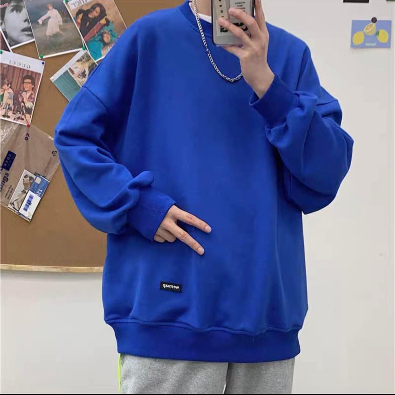 Xả Kho - ÁO SWEATER NỈ UNISEX MÀU TRƠN KHÔNG IN HÌNH FORM NAM NỮ NHIỀU MÀU NHIỀU MÀU