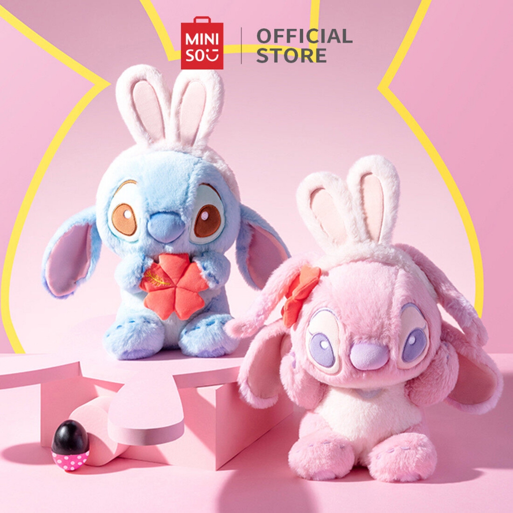 MINISO Disney Stitch Plush Doll Búp bê dễ thương Đồ chơi sang trọng