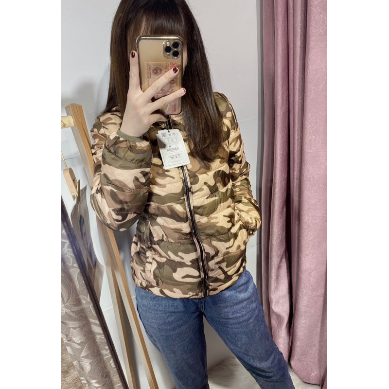 Áo phao nữ siêu nhẹ dáng Basic hãng Pu.ll&Bear xuất âu cao cấp