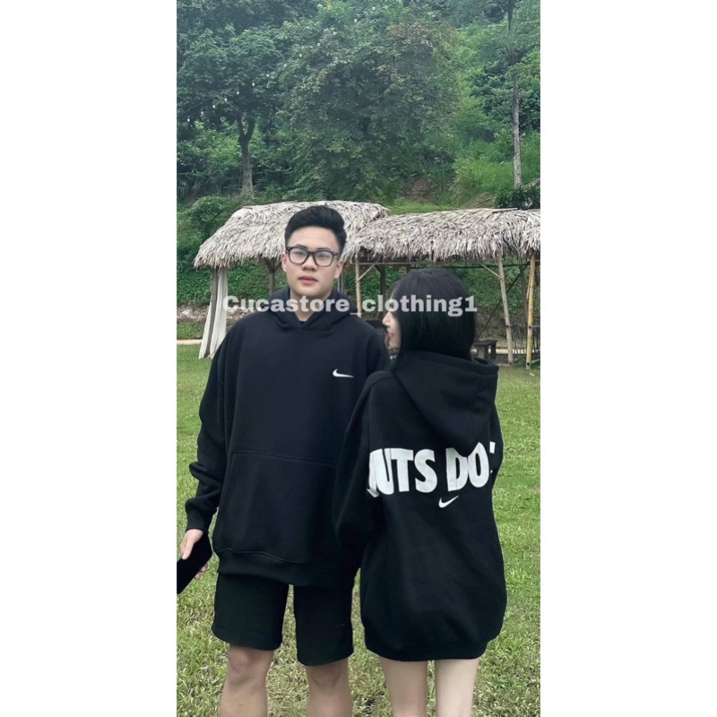 Áo Hoodie Just do it chữ hồng biglogo cao cấp, áo nỉ mùa đông Unisex full bọc tag