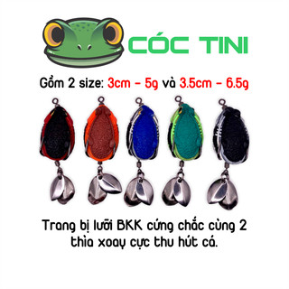  Nhái hơi Cóc Tini chuyên câu lure mồi giả cực nhạy cá lóc 