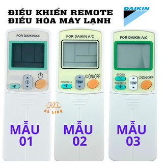 Điều khiển remote điều hoà daikin 1 và 2 chiều có 3 mẫu dễ lựa chọn