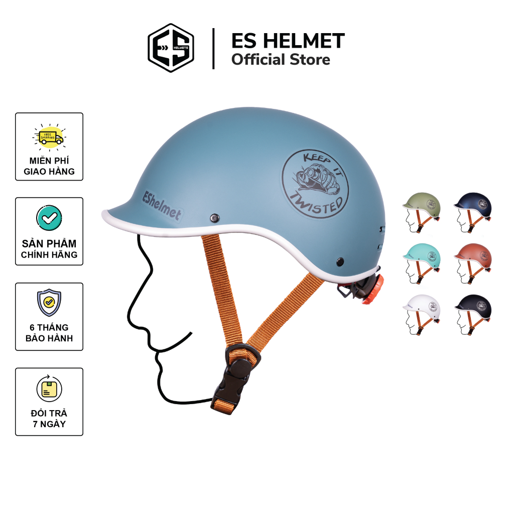 Mũ bảo hiểm Polo nửa đầu ES Helmet