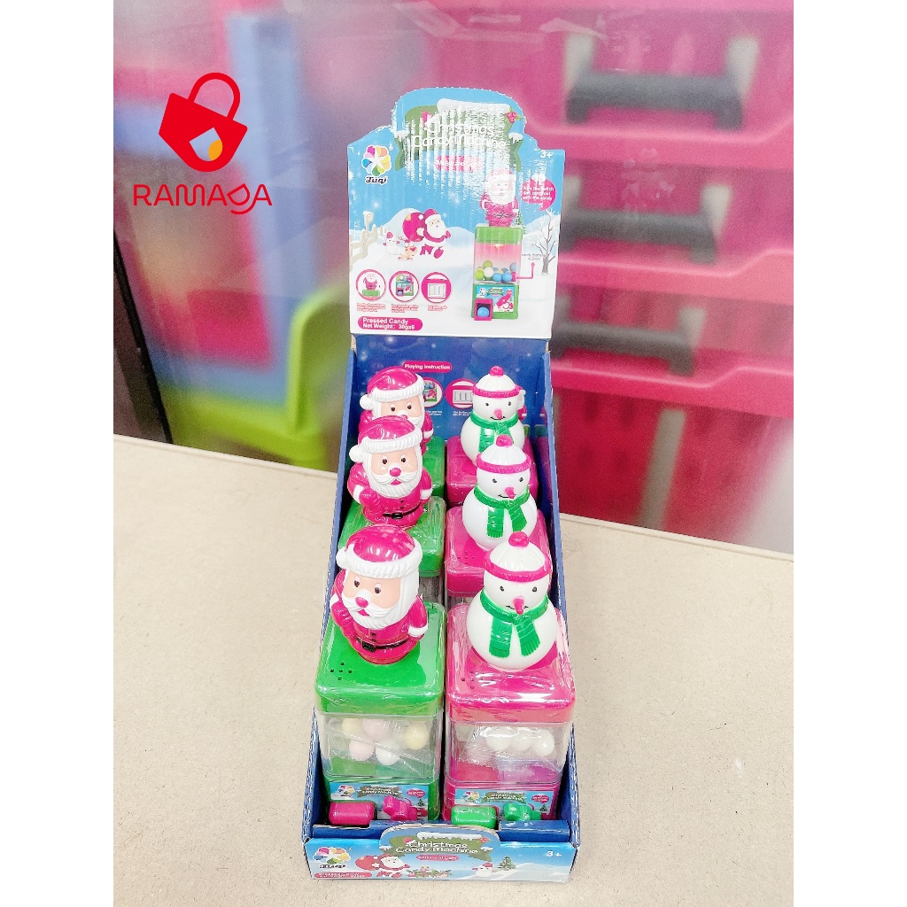 Kẹo Đồ Chơi Máy Bán Kẹo Giáng Sinh Christmas Candy Machine Juqi 30gr