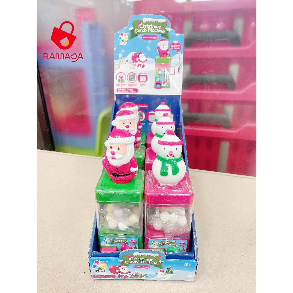 Kẹo Đồ Chơi Máy Bán Kẹo Giáng Sinh Christmas Candy Machine Juqi 30gr