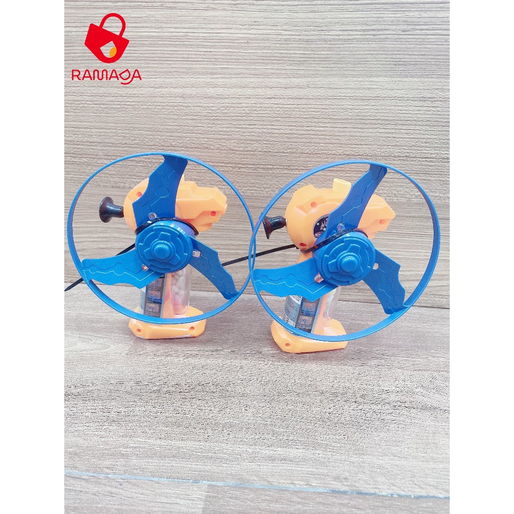 Juqi Đồ chơi kéo chong chóng quay phát sáng kèm kẹo đồ chơi vận động cho bé