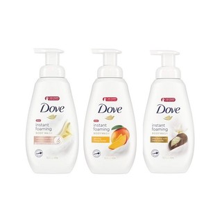 Sữa tắm vòi sen tạo bọt Dove Instant Shower Foam Shea Butter with Warm Vanilla/Mango Butter/Soothing Care400ml (Mỹ)