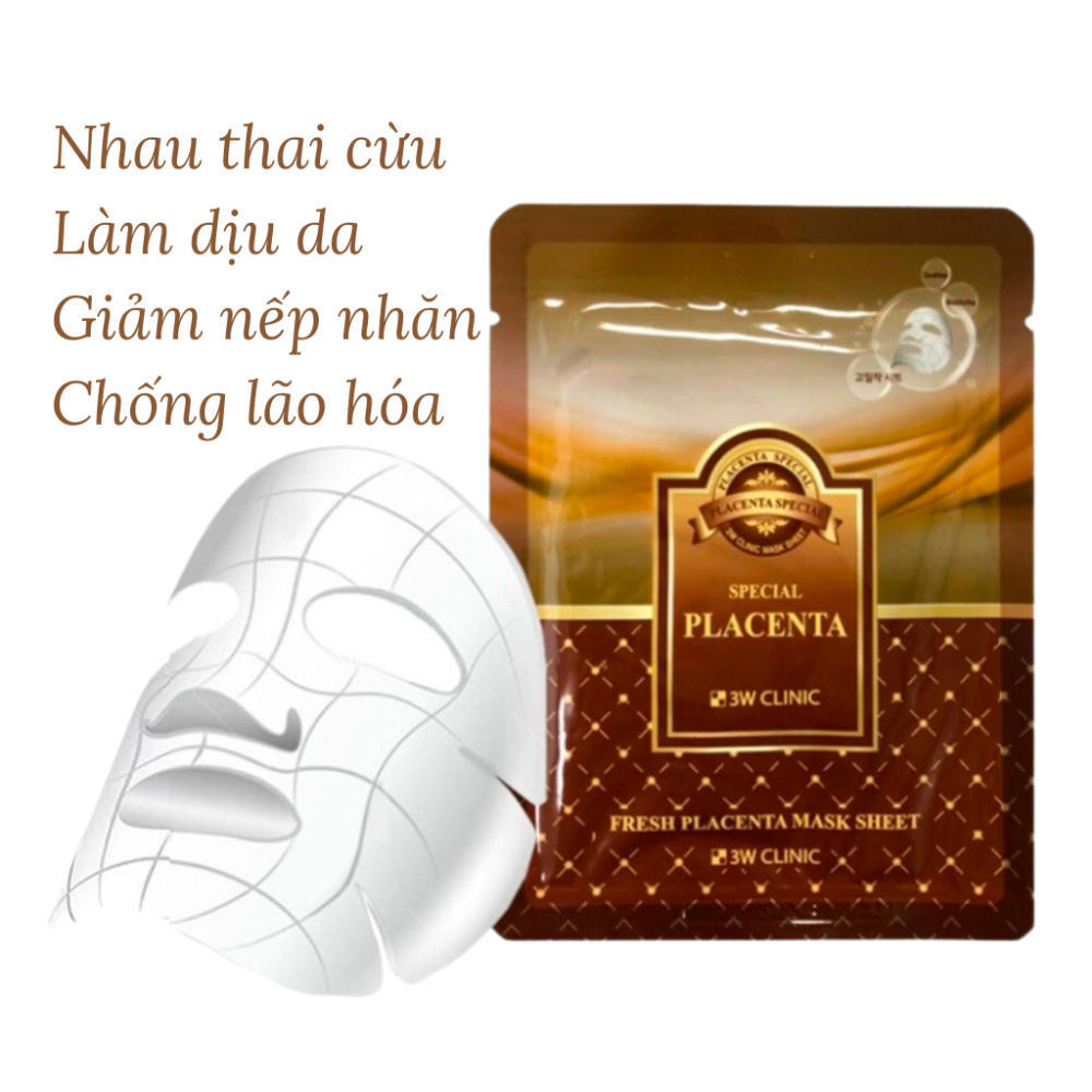 Mặt Nạ Dưỡng Da 3W Clinic Trắng Sáng Cấp Ẩm 23ml