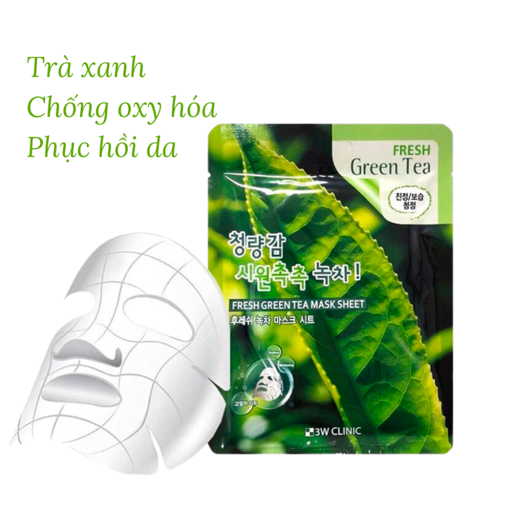 Mặt Nạ Dưỡng Da 3W Clinic Trắng Sáng Cấp Ẩm 23ml