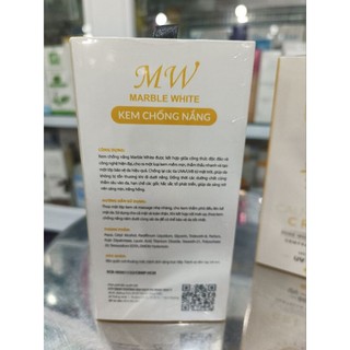 kem chống nắng marble white