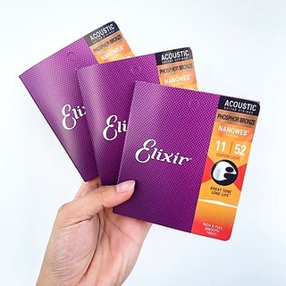 Bộ 6 Sợi Dây Đàn Guitar Acoustic Elixir Phosphor Size Chuẩn Êm Cao Cấp Guitar Phụ KiệN