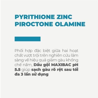 Dầu gội Maxibac trị gàu pH 5.5 H 150ml