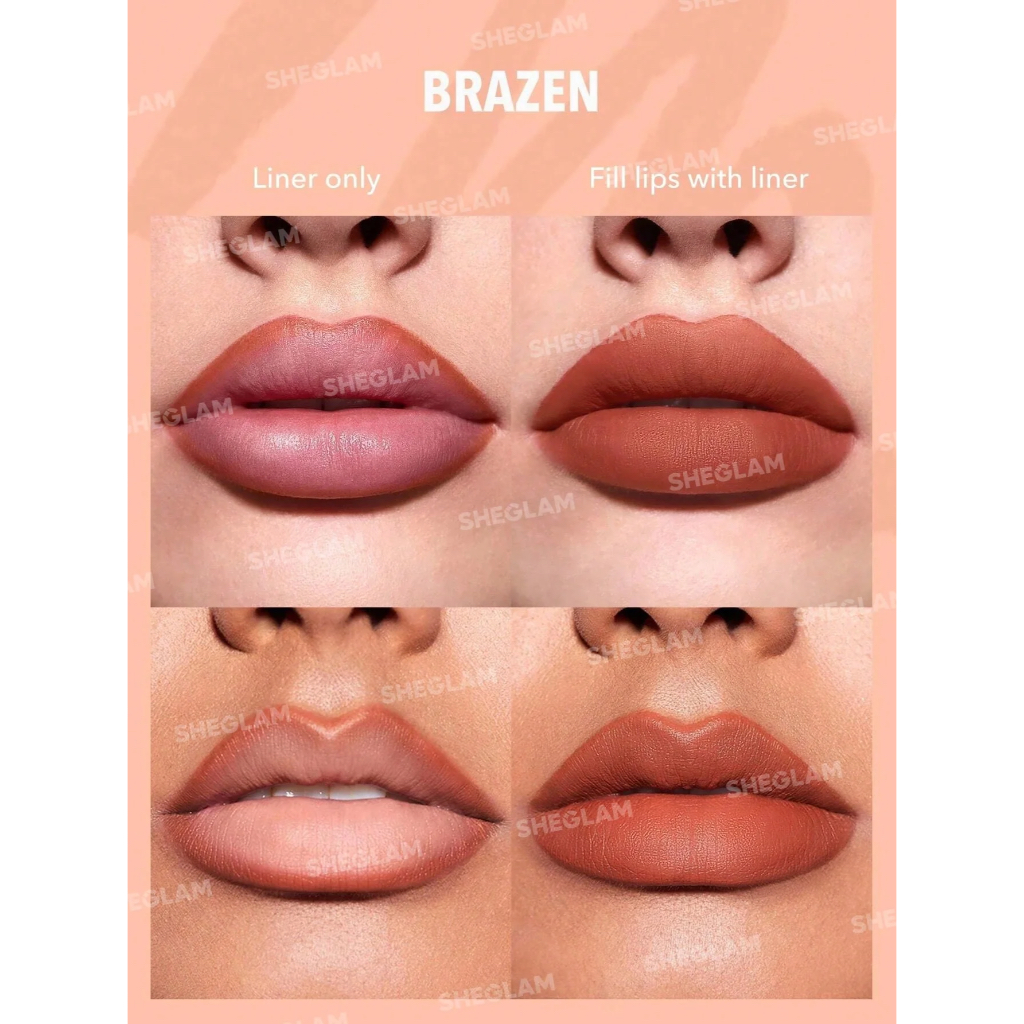Set 3 chì kẻ môi SheGlam - SO LIPPY LIP LINER SET-AU NATUREL