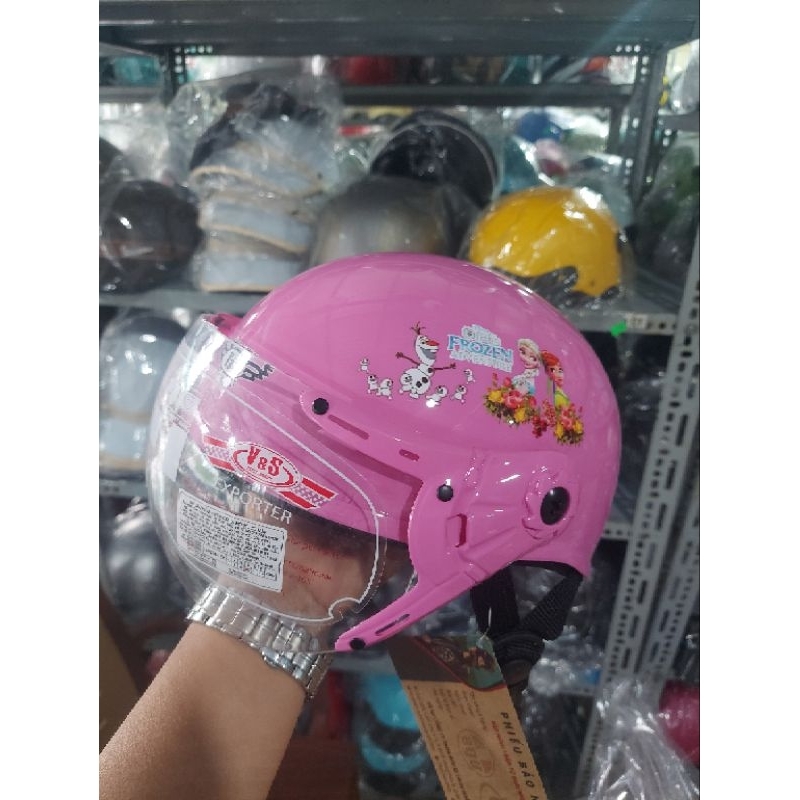 Mũ bảo hiểm kính nữa nữa đầu cho bé bé , chính hãng VS do công ty hoàng đạt sản xuất