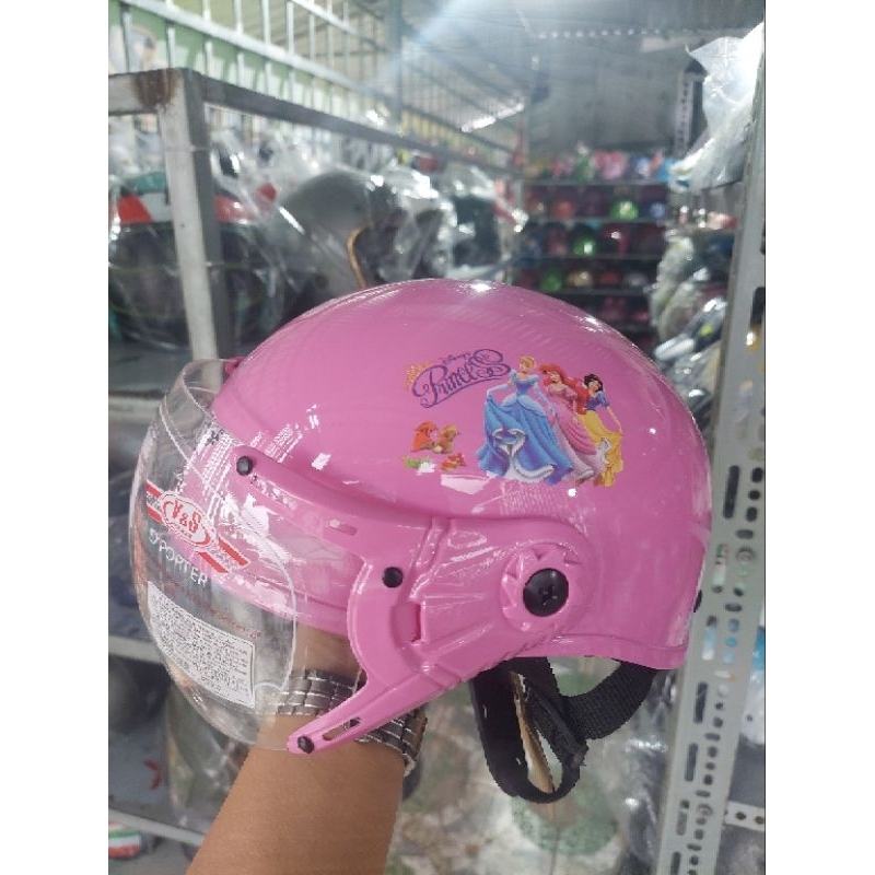 Mũ bảo hiểm kính nữa nữa đầu cho bé bé , chính hãng VS do công ty hoàng đạt sản xuất