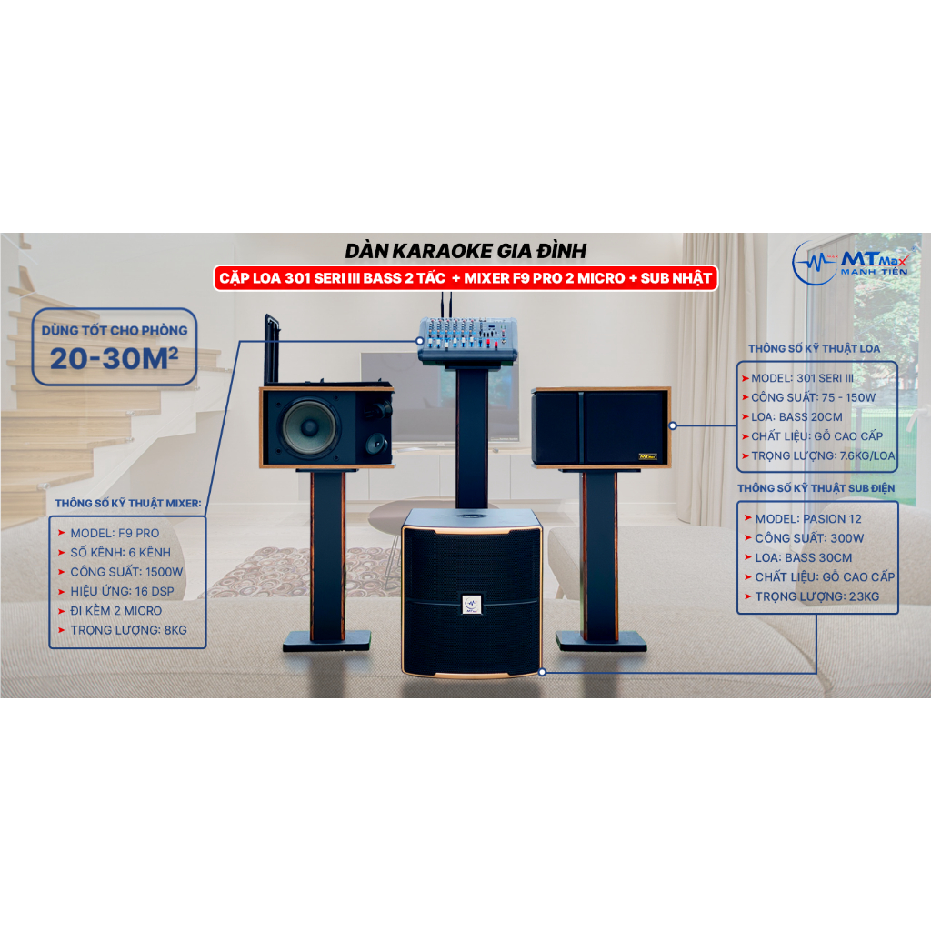 Dàn Karaoke Cao Cấp Gia Đình -   Miễn Phí Lắp Đặt 100Km