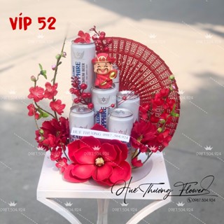 Sét Phụ Kiện Trang Trí Tháp Bia , Nước Ngọt , Bánh Tài Lộc Mẫu Mới Hoa Hàng Cao cấp Đẹp Lạ  Trang Trí Nhà Cửa Decor Tết