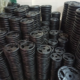 Bánh tạ tập gym, tạ gang 20kg lỗ phi 27 kết hợp với đòn tạ, siêu cứng cho độ bền cao, giá tại xưởng nhà