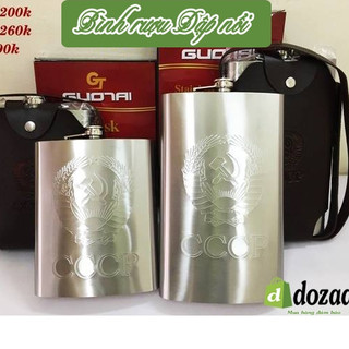 Bình inox cccp loại tốt dập nổi logo CCCP 2 Lít