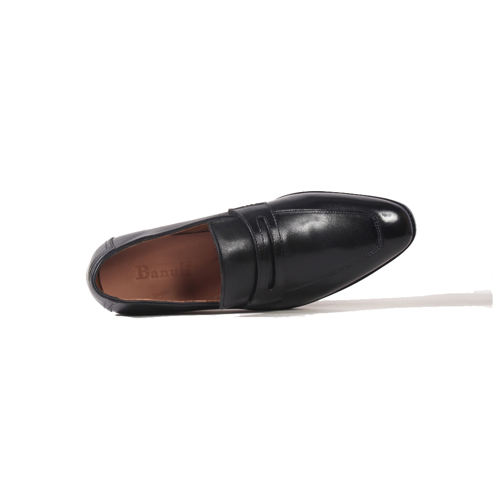 Giày Lười Nam BANULI H1PL2M0 (100% Da Bò Ý Mặt Ngoài Và Lót Trong, Siêu Nhẹ Siêu êm, Chính Hãng)
