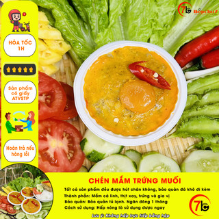 Bếp Chú 7 - Combo 5 Chén 130gr Mắm Chưng Cá Linh Trứng Muối Đặc Sản Thơm Ngon Chuẩn Vị Việt - Giao hỏa tốc TPHCM.