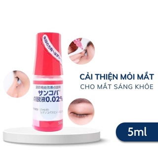 Nước nhỏ mắt Sancoba Nhật Bản 5ml dùng cho người mỏi mắt, cận thị