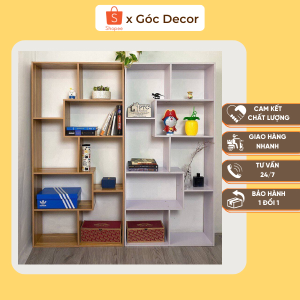 Kệ Sách Nhiều Ngăn 💖𝐅𝐑𝐄𝐄 𝐒𝐇𝐈𝐏💖 Kệ Sách Để Sàn Nhiều Ngăn, Giá Kệ Hình Chữ U