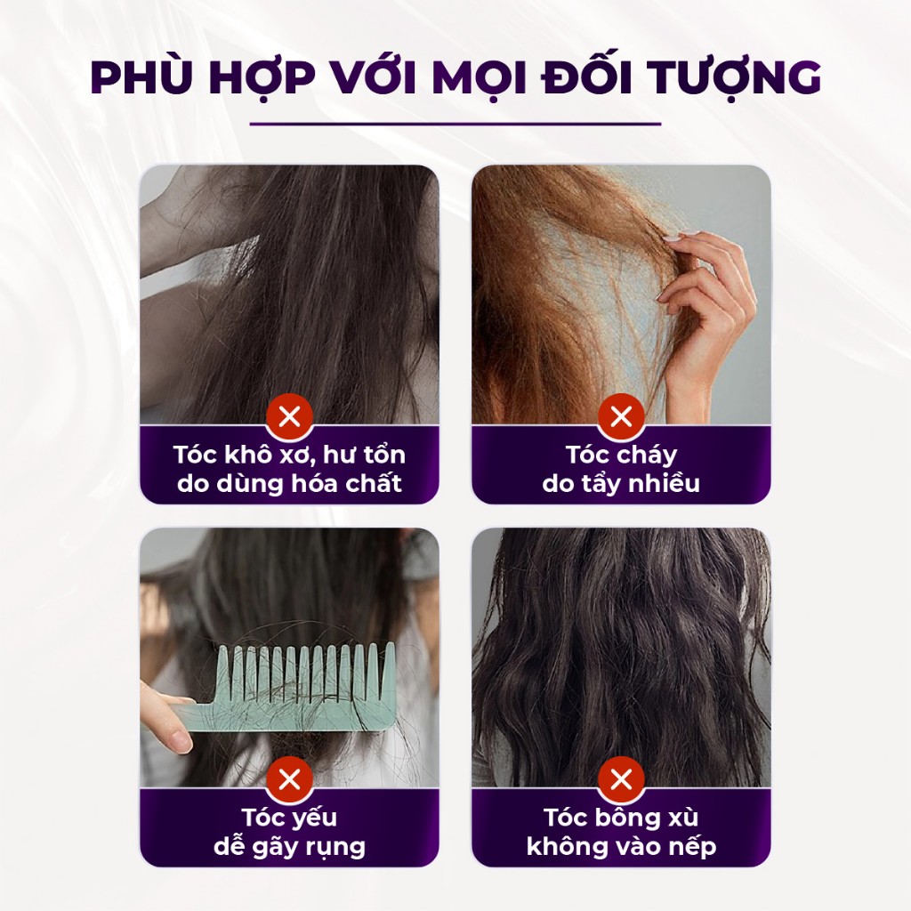 COMBO Máy Uốn Tóc Làm Xoăn và Dưỡng Tóc hương nước hoa SeeMee, Uốn xoăn bảo vệ tóc, giữ tóc suôn mượt bồng bềnh 24H