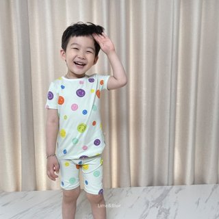 Lime&Blue Bộ đồ Smile Hàn Quốc cho bé