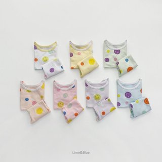 Lime&Blue Bộ đồ Smile Hàn Quốc cho bé
