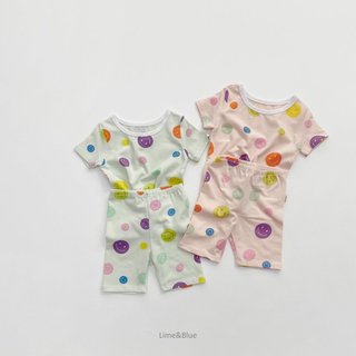 Lime&Blue Bộ đồ Smile Hàn Quốc cho bé