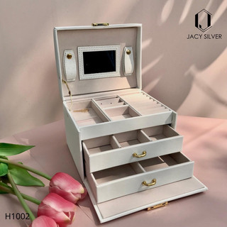 💥💥Hộp đựng trang sức 3 tầng bọc da xịn sò tiện lợi