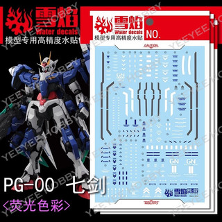 Decal mô hình xueyan xy - pg-02 - decal nước phản quang cho mô hình pg 1/60 00 mô hình seven sword/g