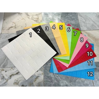 XỐP DÁN TƯỜNG MÀU VÀNG KEM 3D LOẠI đẹp KHỔ 70X77 CÁCH ÂM CÁCH NHIỆT CHỐNG ẨM